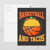 Basketball en tacos briefkaart (Voorkant / Achterkant)