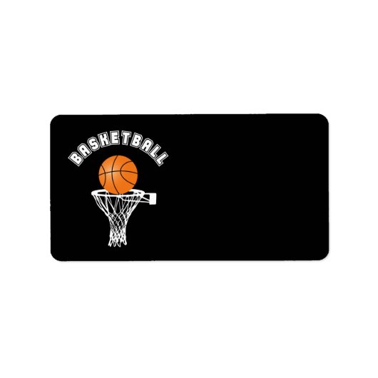 Basketball Etiket (Voorkant)