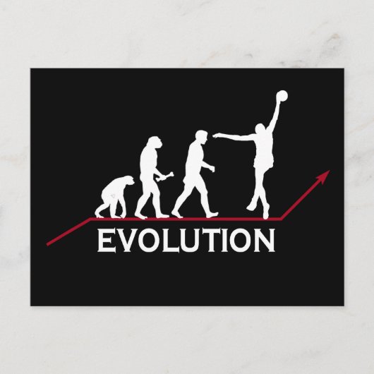 Basketball Evolution Briefkaart (Voorkant)