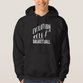 Basketball Evolution From Monkey To Men BBall Dunk Hoodie (Voorkant)