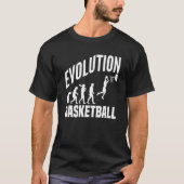 Basketball Evolution From Monkey To Men BBall Dunk T-shirt (Voorkant)