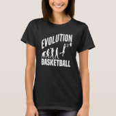 Basketball Evolution From Monkey To Men BBall Dunk T-shirt (Voorkant)