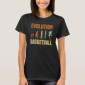 Basketball Evolution From Monkey To Men BBall Dunk T-shirt (Voorkant)