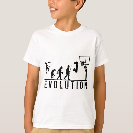 Basketball Evolution of Man T-shirt (Voorkant)