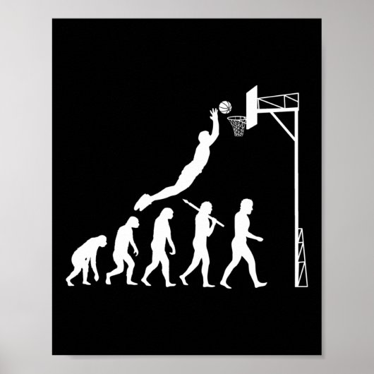 Basketball Evolution Poster (Voorkant)