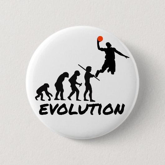 Basketball Evolution Ronde Button 5,7 Cm (Voorkant)