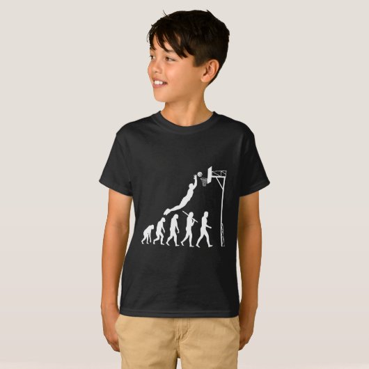 Basketball Evolution T-shirt (Voorkant volledig)