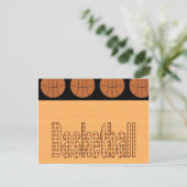 Basketball Fan Briefkaart (Staand voorkant)