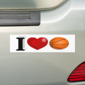 Basketball Fan Bumpersticker (Op auto)