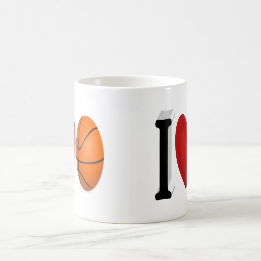 Basketball Fan halve tekst Koffie Mok (Center)