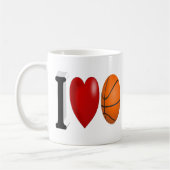 Basketball Fan halve tekst Koffie Mok (Links)
