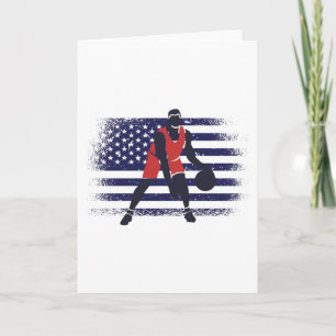 Basketball Fan Jersey USA Flag Kaart