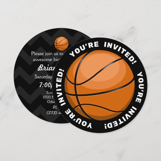 Basketball Fan Kaart (Voorkant / Achterkant)