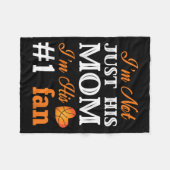 Basketball Fan Mom Quote Shirt Mothers Day Gift Fo Fleece Deken (Voorkant (Horizontaal))