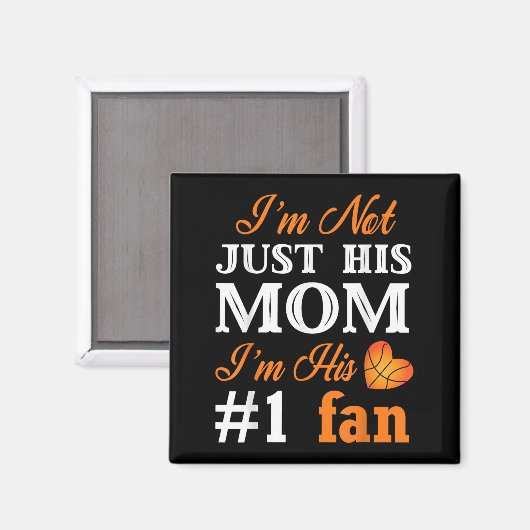 Basketball Fan Mom Quote Shirt Mothers Day Gift Fo Magneet (Voorkant / Achterkant)