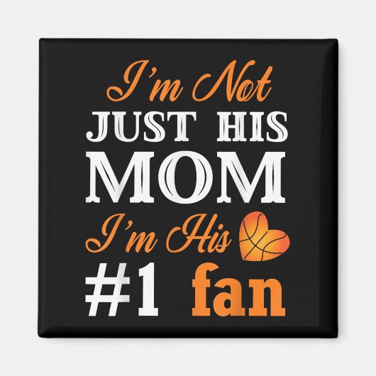 Basketball Fan Mom Quote Shirt Mothers Day Gift Fo Magneet (Voorkant)