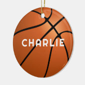 Basketball Fan Name Kerstmis Keramisch Ornament (Links)