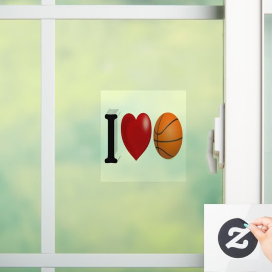 Basketball Fan Raamsticker (Huis)