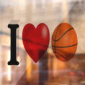 Basketball Fan Raamsticker (Vel 2)