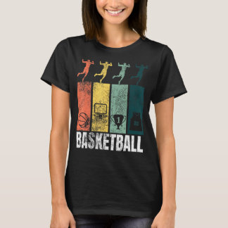 Basketball Fan Retro Basketball Symbolen T-shirt