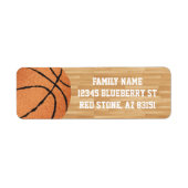 Basketball Fans Etiket (Voorkant)