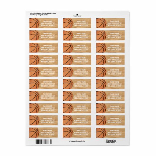 Basketball Fans Etiket (Full Sheet)