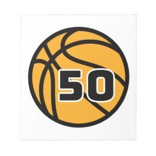 Basketball Fans Favorite Jersey Number #50 Notitieblok