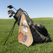 Basketball Fans Golfhanddoek (Groen)