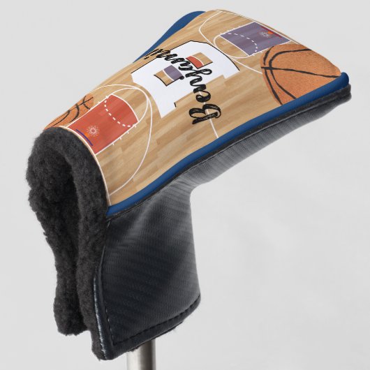 Basketball Fans Putter Golfheadcover (3/4 voorkant)