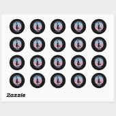 Basketball Fans Ronde Sticker (Vel)