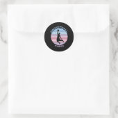 Basketball Fans Ronde Sticker (Tas)