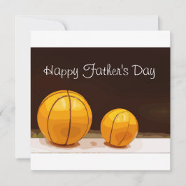 Basketball Father Day met vader en zoon.