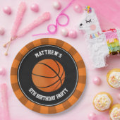Basketball Feitelijke Borden gepersonaliseerd Papieren Bordje (Feest)