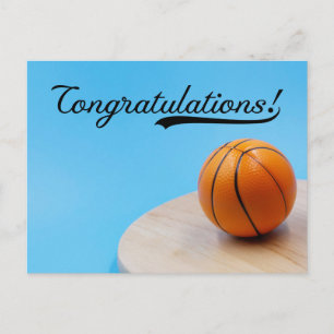Basketball feliciteert briefkaart
