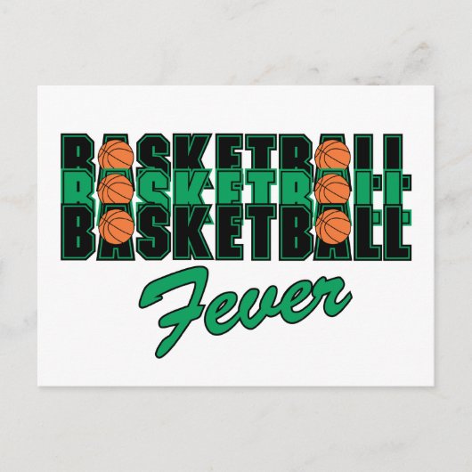 Basketball Fever Briefkaart (Voorkant)