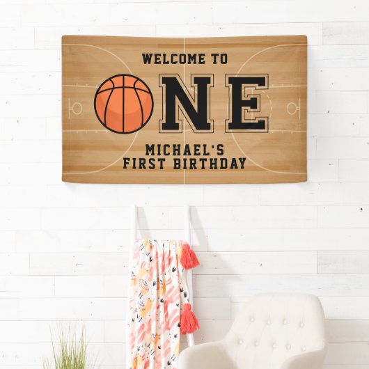 Basketball First Birthday Spandoek (Insitu)