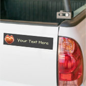 Basketball Flame (gepersonaliseerde) Bumpersticker (Op Truck)