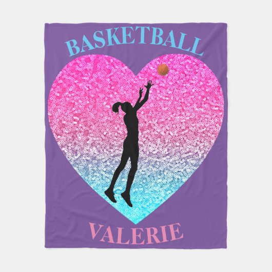 Basketball Fleece Blanket (Voorkant)