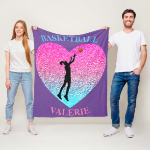 Basketball Fleece Blanket Deken