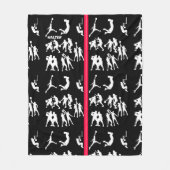 Basketball Fleece Deken (Voorkant)