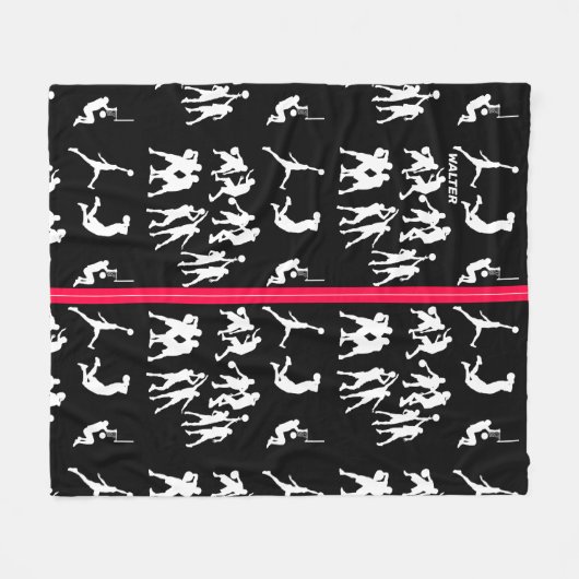 Basketball Fleece Deken (Voorkant (Horizontaal))