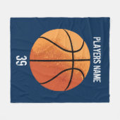 Basketball () fleece deken (Voorkant (Horizontaal))