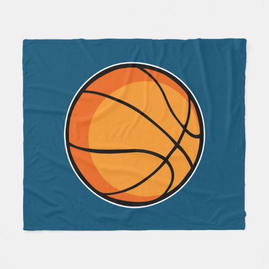 Basketball Fleece Deken (Voorkant (Horizontaal))
