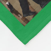 Basketball foto collage Green Grass Fleece Deken (Hoek)