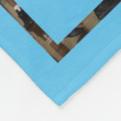 Basketball foto collage Sky blue Fleece Deken (Hoek)