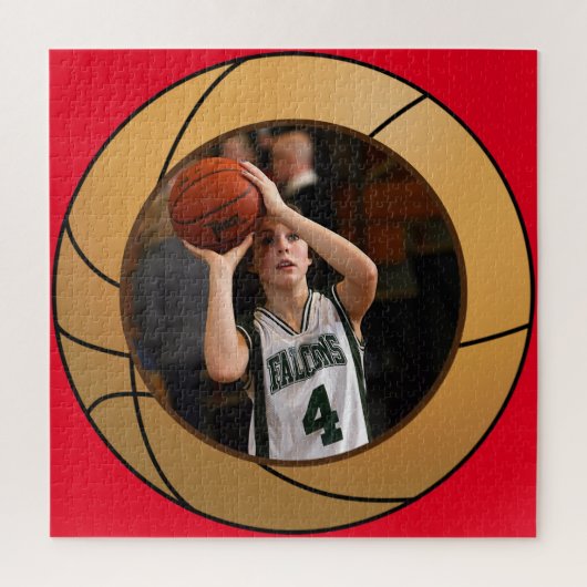 Basketball Foto Sport Frustreren Legpuzzel (Verticaal)
