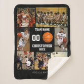 Basketball-fotocollage fleece deken (Voorkant)