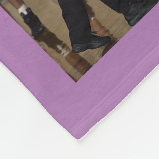 Basketball-fotocollage Paars Fleece Deken (Hoek)