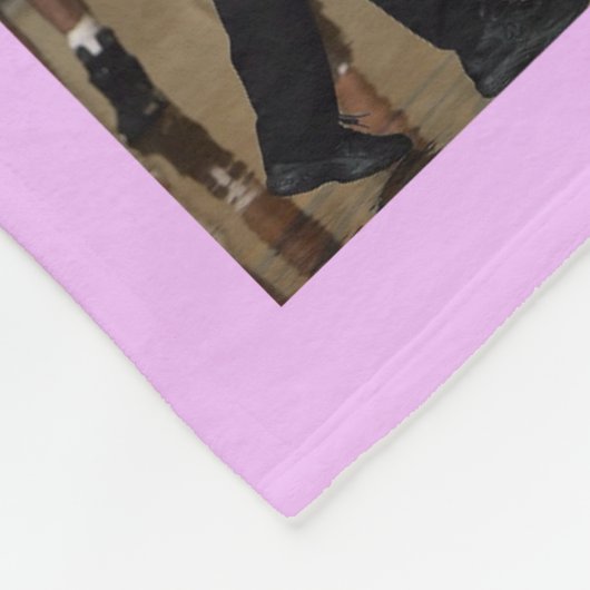 Basketball-fotocollage Paarse fleece deken (Hoek)