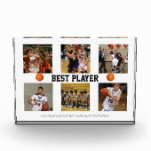 Basketball fotocollage sjabloon Photo Block Fotoblokken (Voorkant)